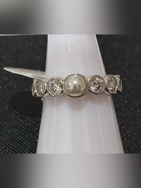 Bomb Party BP RG15449 June Pearl ring Size 7